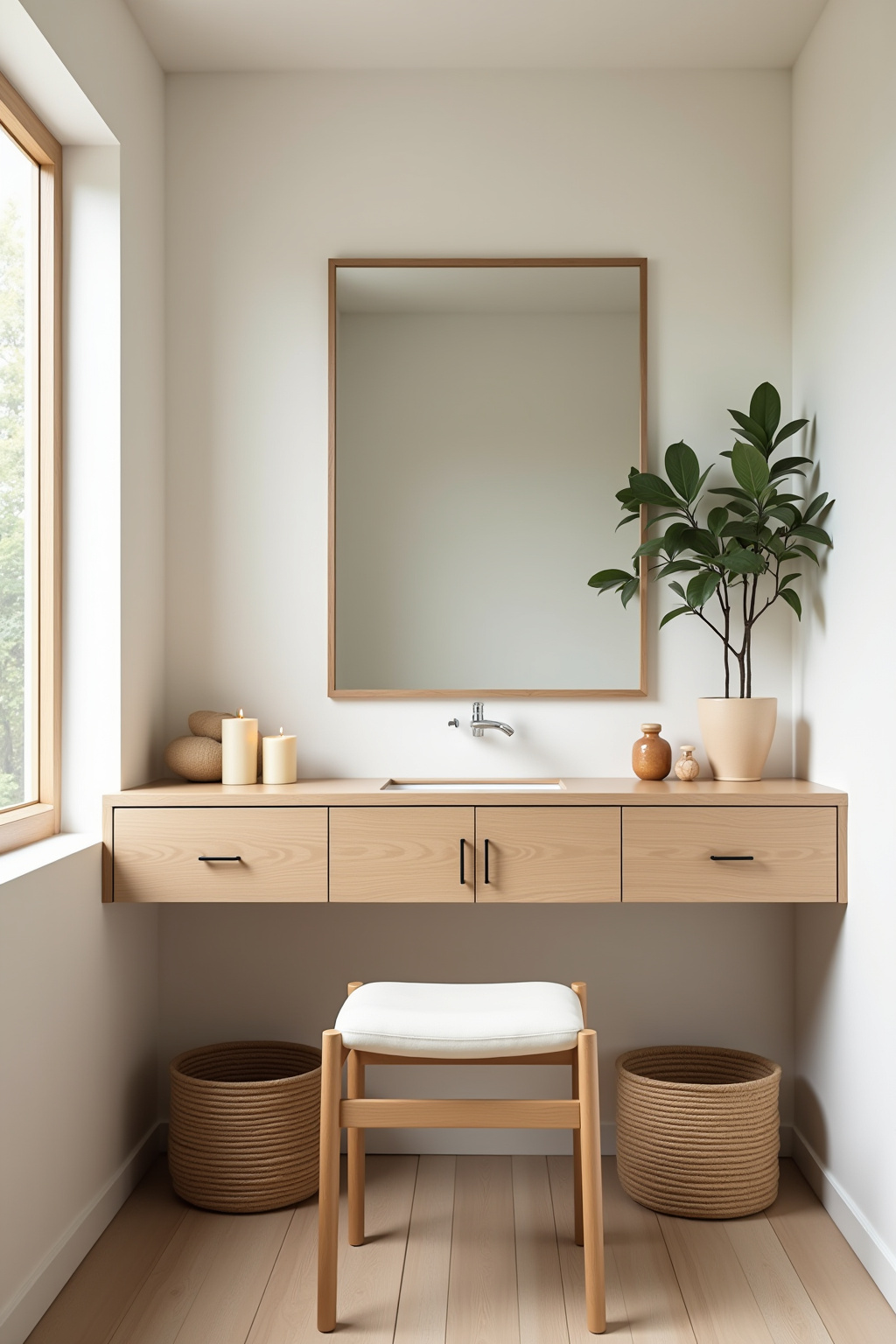 Design a Minimalist Vanity Space